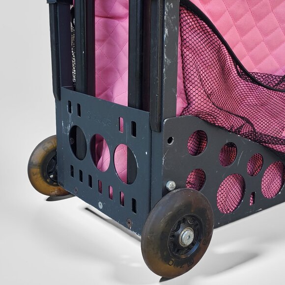 ZÜCA Sport Hot Pink Insert Rolling Bag w/ Black Frame - Picture 5 of 6